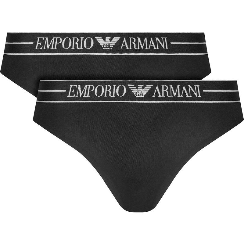 Emporio Armani Underwear Brazilian-Panty-Set EW000406 AF10881 MC005 Schwarz