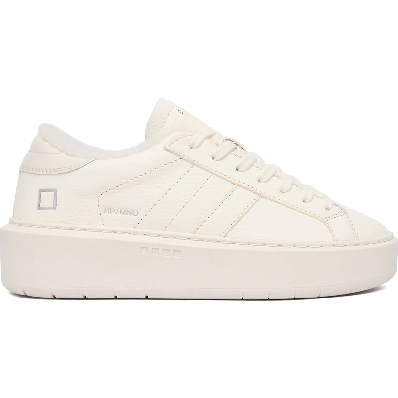 Sneakers D.A.T.E. Hill Low Fur Platform W431-HPF-MN Écru
