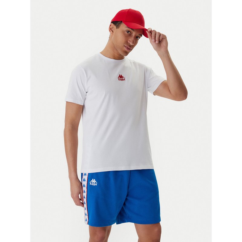 Kappa T-Shirt 382J2QW Weiß Regular Fit