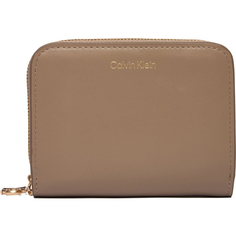 Geldbörse Calvin Klein Ck Medium Flap Zip Around LV04F1075G Beige