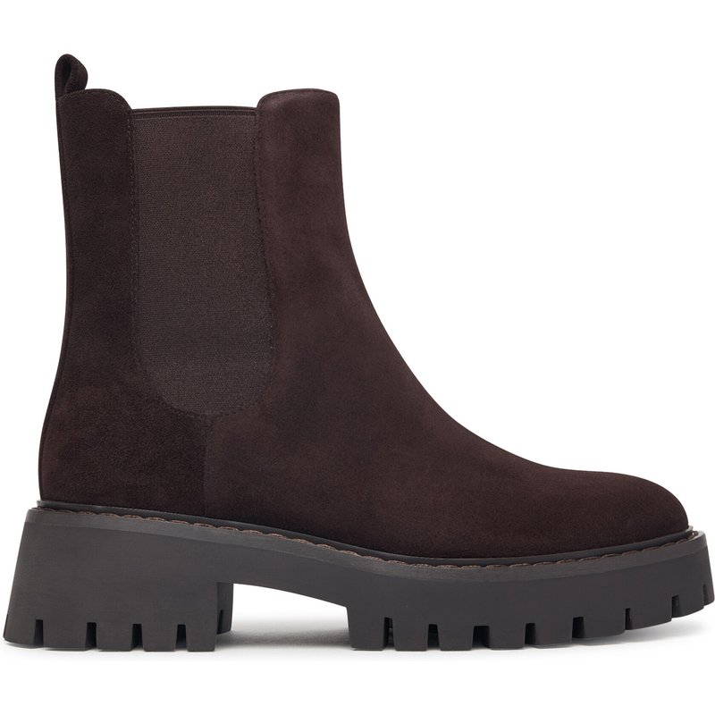 Klassische Stiefeletten MICHAEL Michael Kors Asher 40F5ASFE5S Dunkelbraun