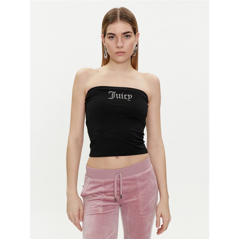 Juicy Couture Top Babey JCWCT23310 Schwarz Slim Fit