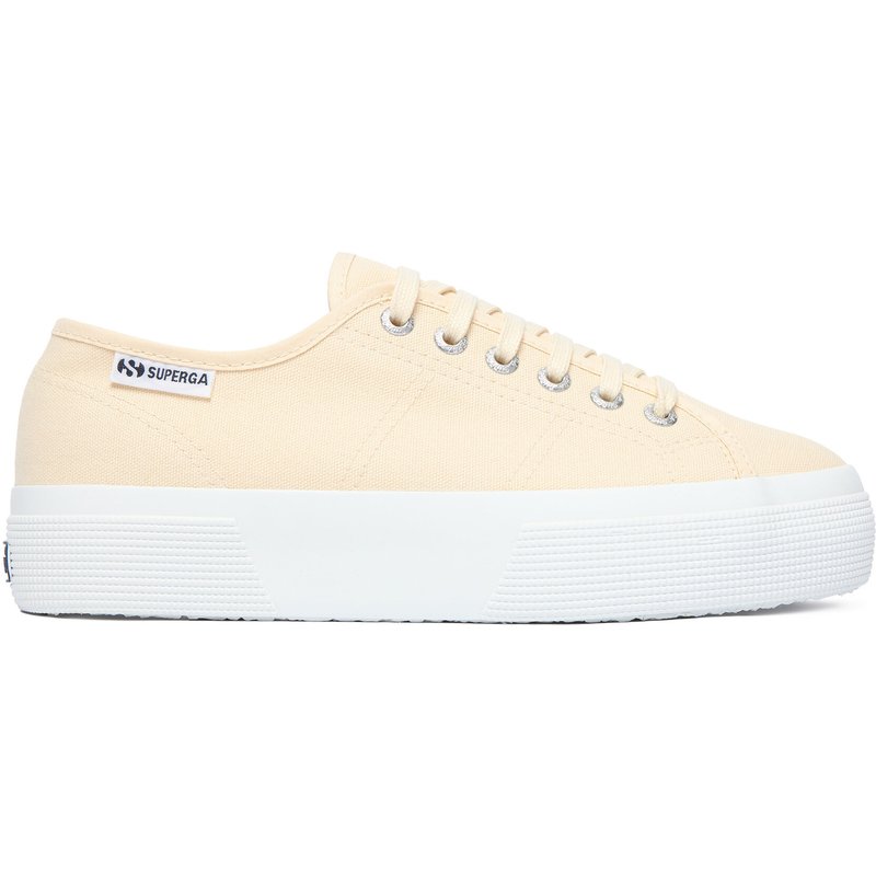 Sneakers aus Stoff Superga Platform Leggera S2142ZW Beige