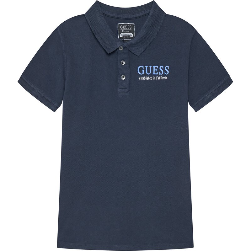 Guess Poloshirt L6GP01 K9WF4 Dunkelblau Regular Fit