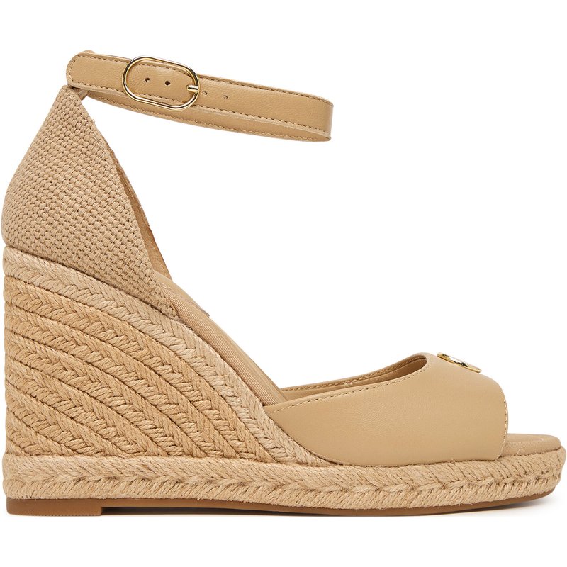 Espadrilles Tommy Hilfiger Plate High Wedge Espad FW0FW09517 Hellbeige