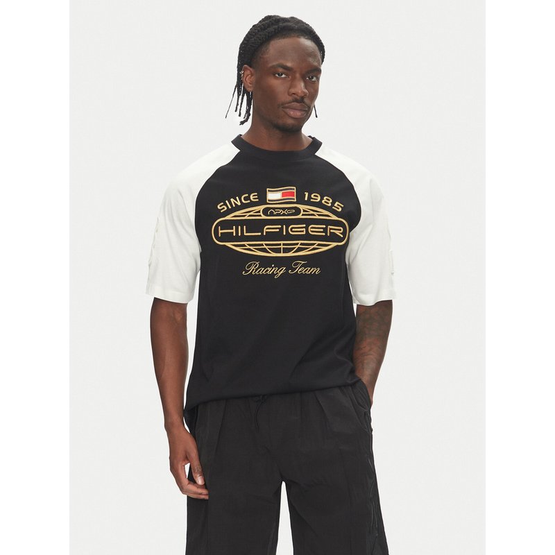 Tommy Hilfiger T-Shirt F1 Movie MW0MW41389 Schwarz Regular Fit
