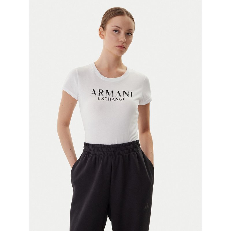 Armani Exchange T-Shirt XW001351 AF17172 U0002 Weiß Slim Fit