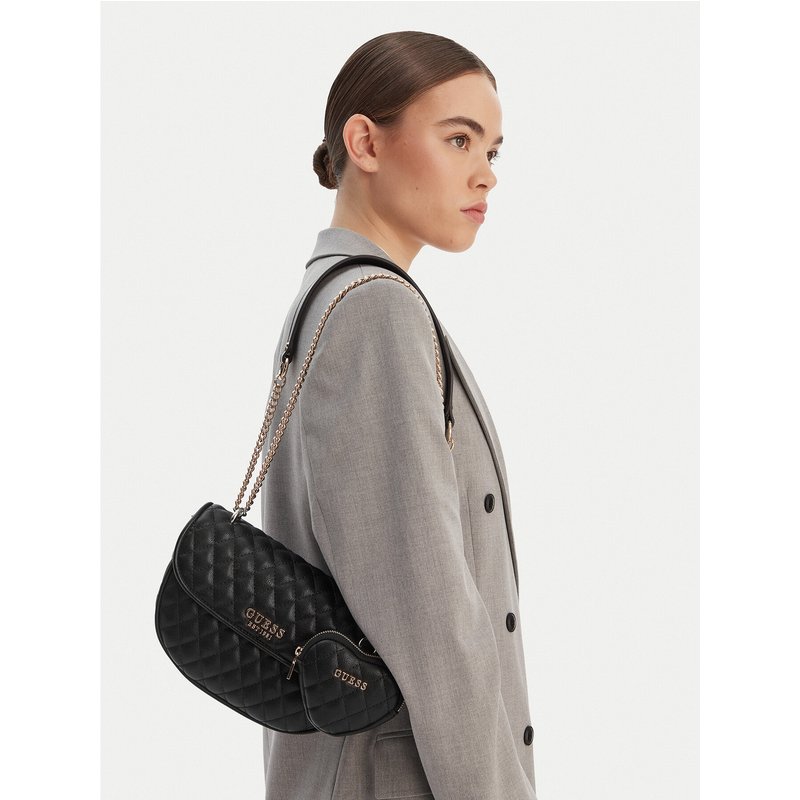 Handtasche Guess Atabey HWQG98 94210 Schwarz