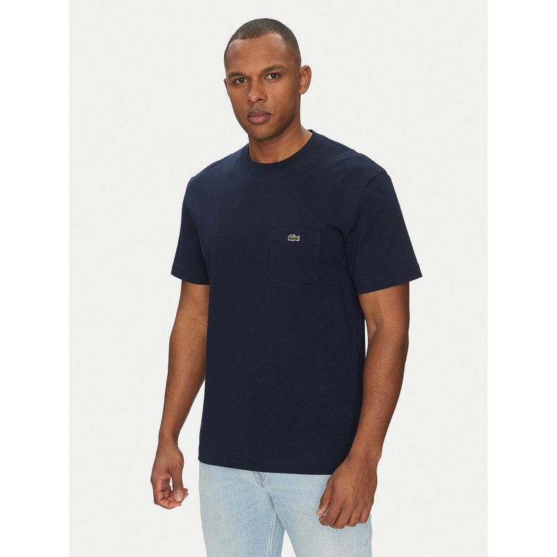 Lacoste T-Shirt TH2827 Dunkelblau Regular Fit