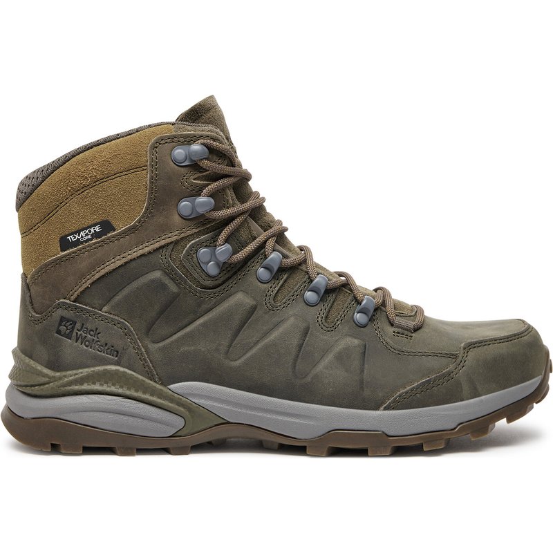 Trekkingschuhe Jack Wolfskin Refugio Prime Texapore Mid M 4059691 Braun