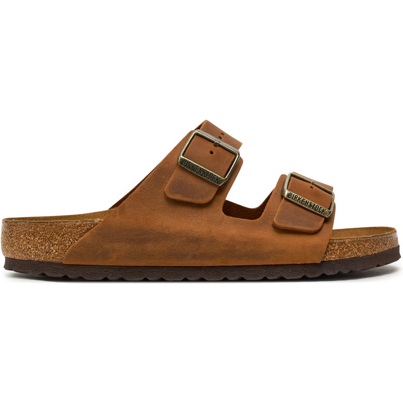 Pantoletten Birkenstock Arizona Leoi 1028272 Braun