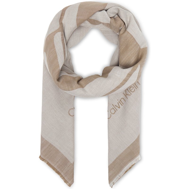 Tuch Calvin Klein Calvin Chambray Square Scarf LV04F8085G Beige