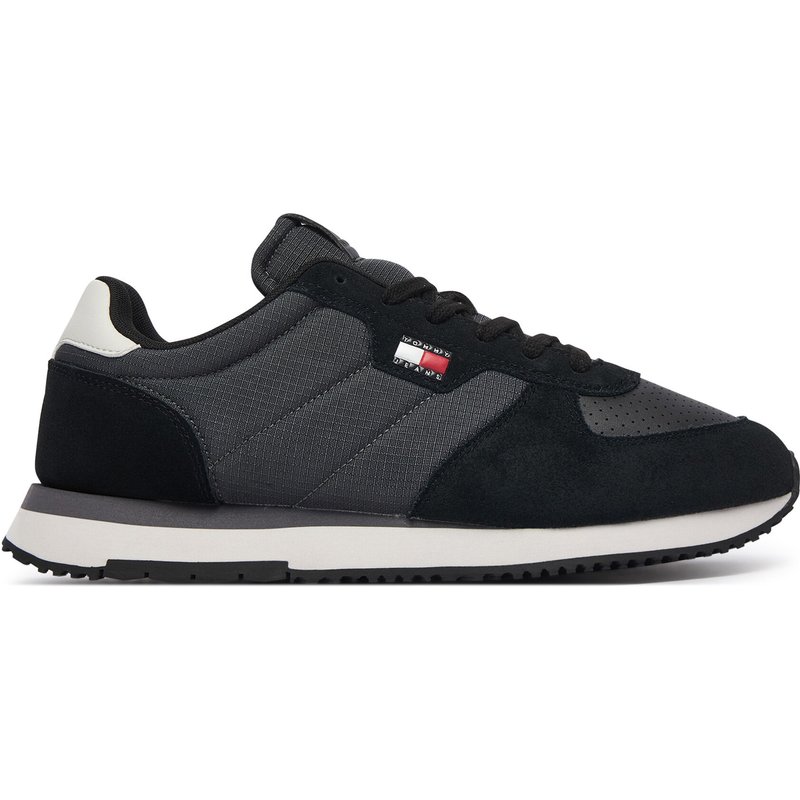 Sneakers Tommy Jeans Tj Runner Flag Mix EM0EM01774 Schwarz