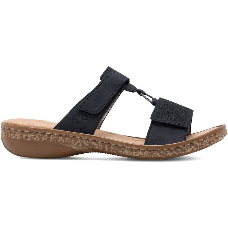 Pantoletten Rieker 62885-14 Dunkelblau