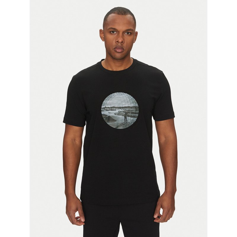 BOSS T-Shirt Graphic Heritage 50537847 Schwarz Regular Fit