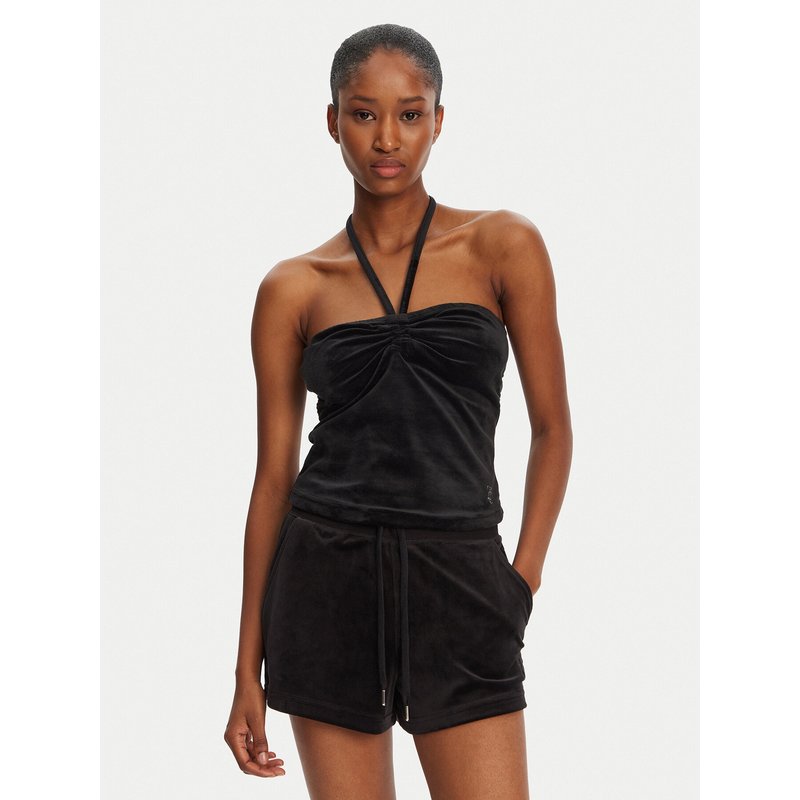 Juicy Couture Top JCWCT125325 Schwarz Slim Fit