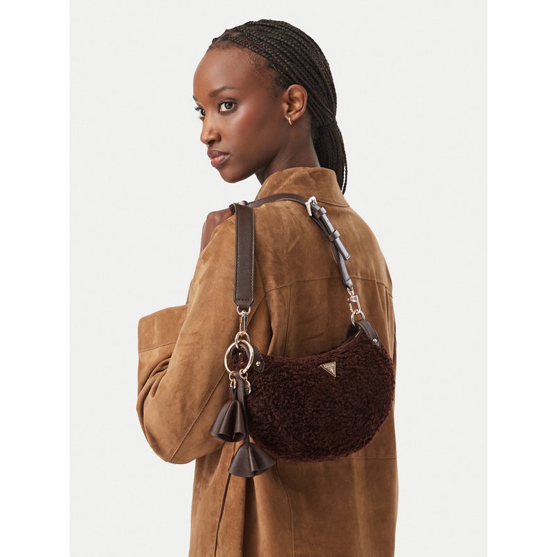 Handtasche Guess Katie HWWG22 53180 Dunkelbraun