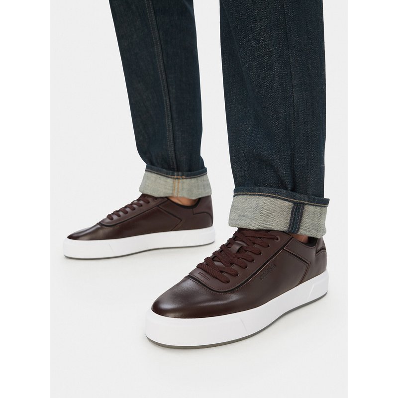 Sneakers Calvin Klein Basket Cups Oxf Lth-Neo HM0HM02204 Dunkelbraun