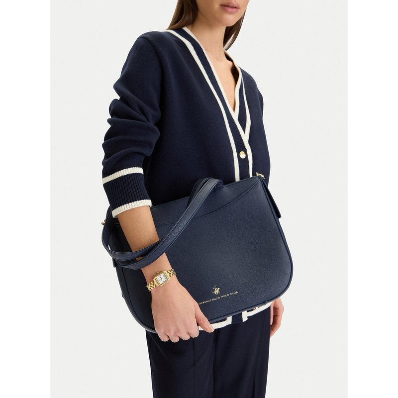 Handtasche Beverly Hills Polo Club CWB-BHPC-C-005-07 Dunkelblau