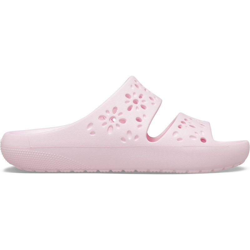 Pantoletten Crocs Classic Floral Cutout Sandal 210966 Rosa