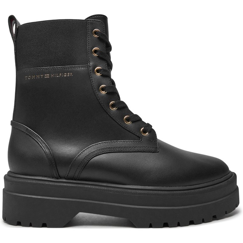 Schnürstiefeletten Tommy Hilfiger FW0FW08440 Schwarz