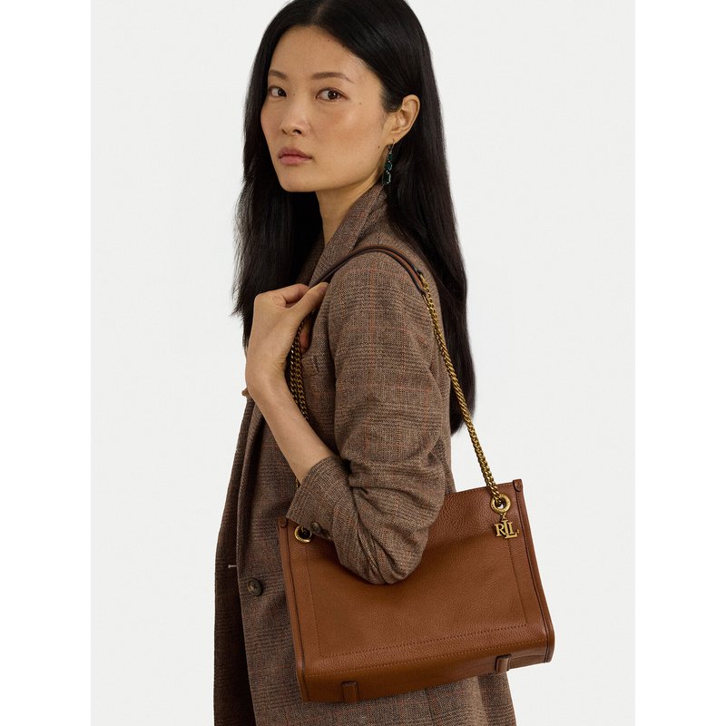 Handtasche LAUREN RALPH LAUREN Brdly Md 431980173001 Braun