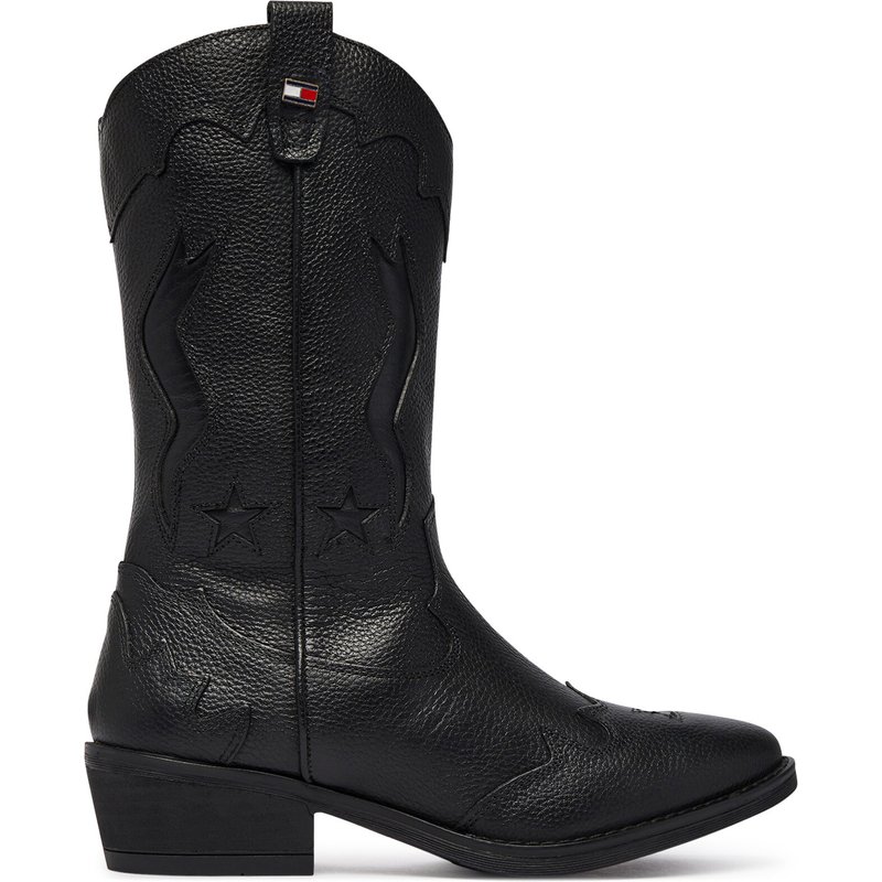 Cowboystiefel Tommy Hilfiger T3A6-35193-0036 Schwarz
