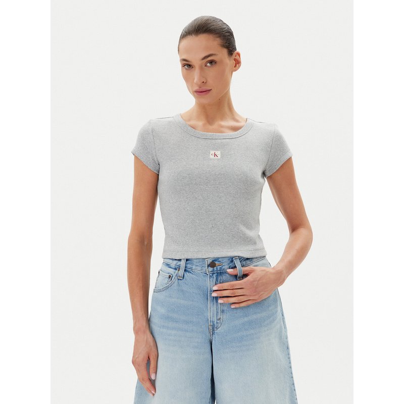 Calvin Klein Jeans T-Shirt LV047C200G Grau Slim Fit