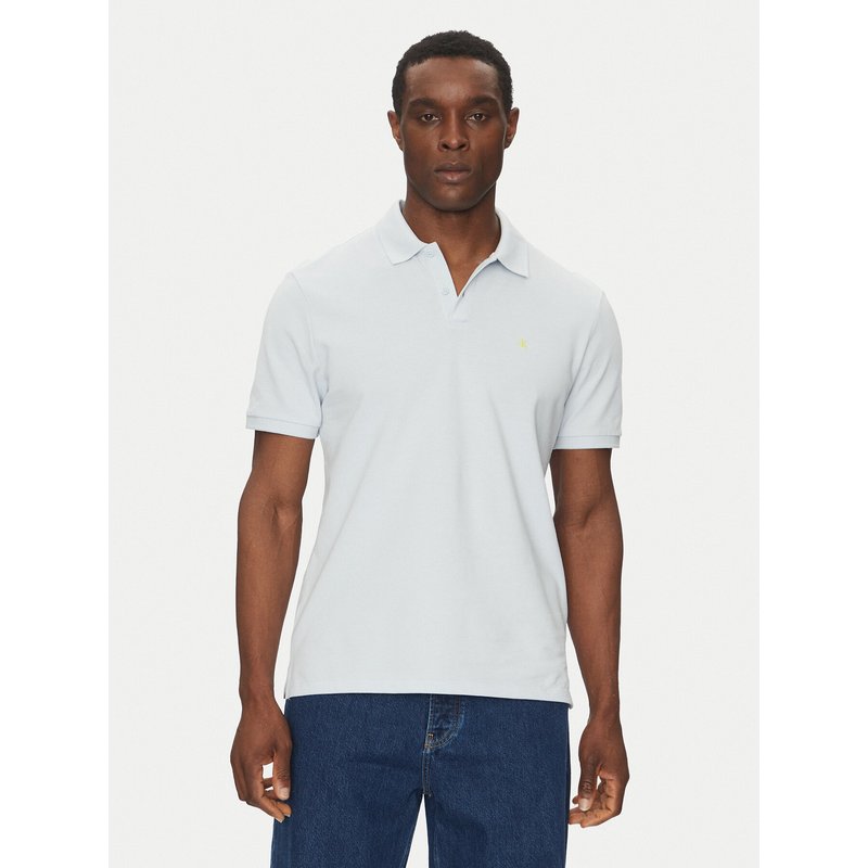 Calvin Klein Jeans Poloshirt LV040EM269 Himmelblau Regular Fit