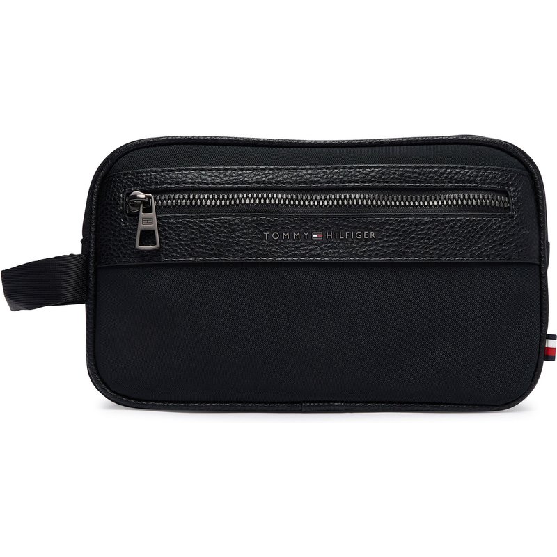 Kosmetiktasche Tommy Hilfiger Th Repreve Washbag AM0AM14514 Schwarz
