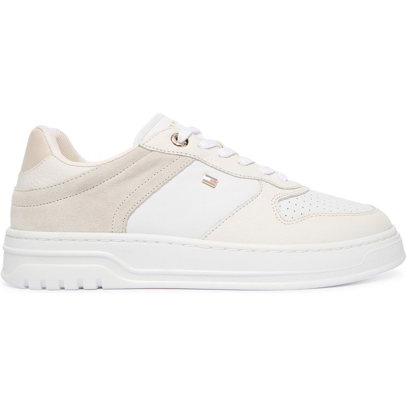 Sneakers Tommy Hilfiger Th Sporty Cupsole Tumbled Ltr FW0FW09024 Écru