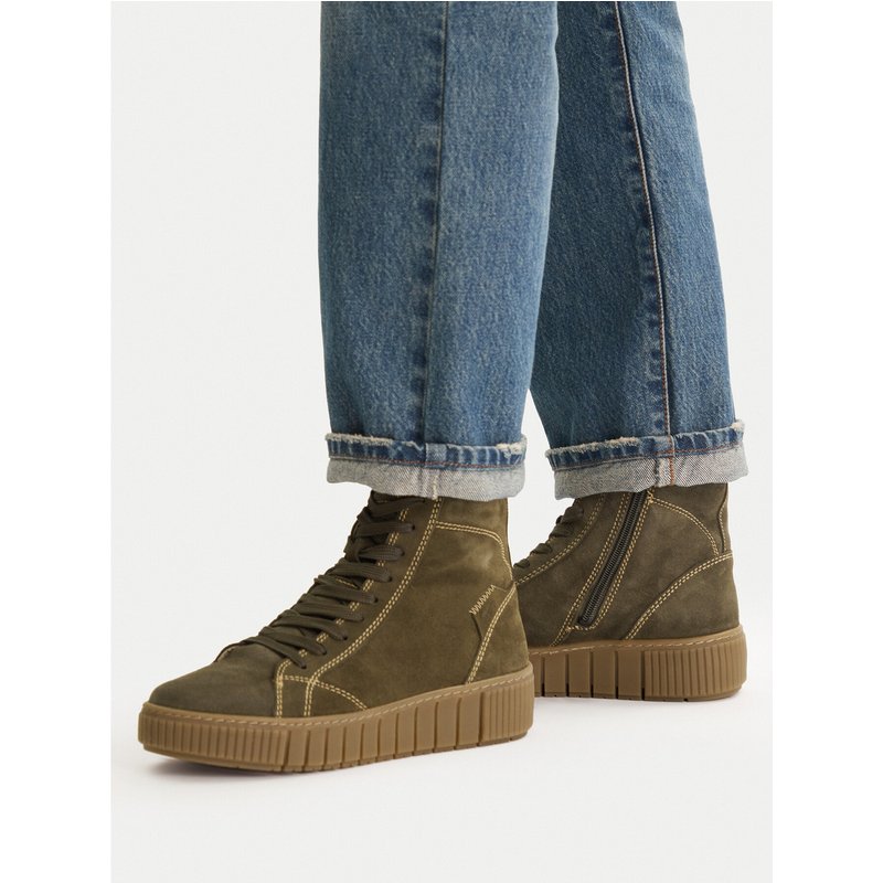 Schnürschuhe Tamaris 1-25205-45 Khakifarben