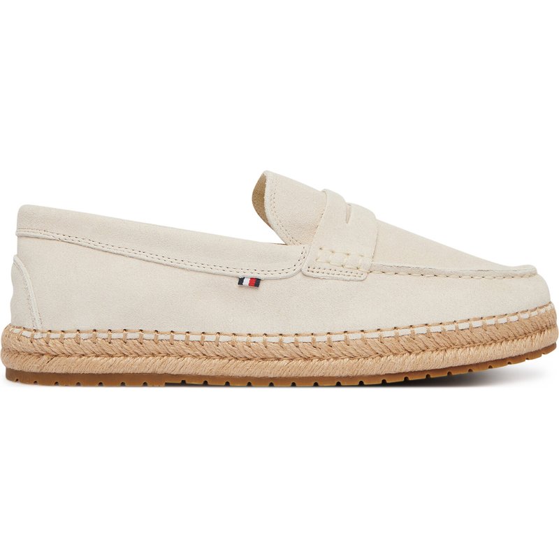 Espadrilles Tommy Hilfiger Flexible Hilfiger Sde Espadrille FM0FM05794 Écru