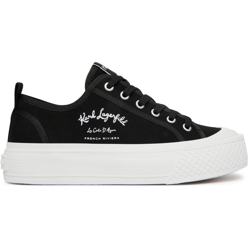 Sneakers aus Stoff KARL LAGERFELD Kampus Max V KL60516 Schwarz