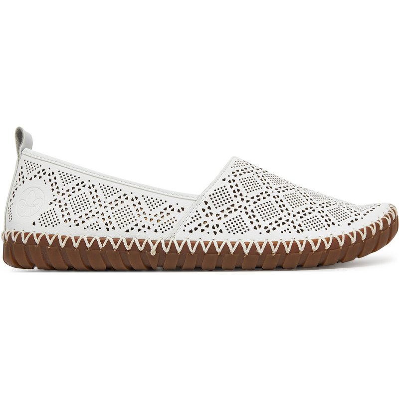 Halbschuhe Rieker M2851-80 Weiß