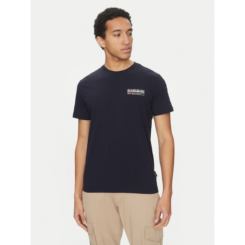 Napapijri T-Shirt Kasba NP0A4HQQ Dunkelblau Regular Fit