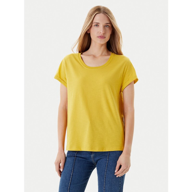 United Colors Of Benetton T-Shirt 3BVXD109F Gelb Regular Fit