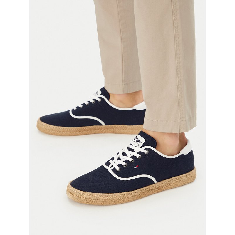 Espadrilles Tommy Hilfiger Th Hi Vulc Core Jutte Canvas FM0FM05872 Dunkelblau