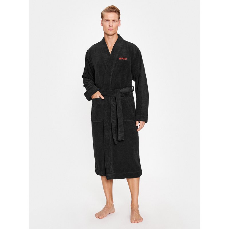 Hugo Bademantel 50503028 Schwarz