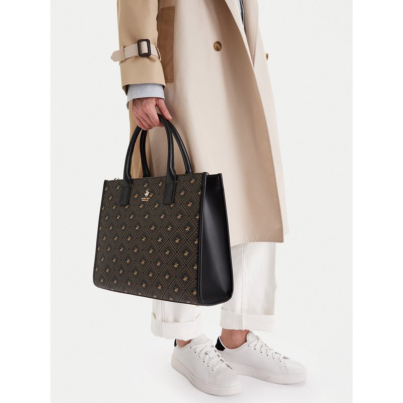 Handtasche Beverly Hills Polo Club CEO-BHPC-S-003-07 Schwarz