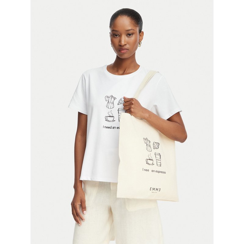 Marella T-Shirt Emme by Marella Gola 2615971072 Creme Regular Fit