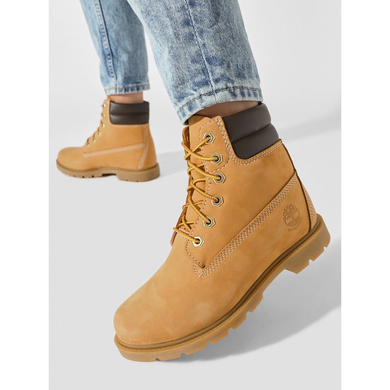 Schnürstiefeletten Timberland Linden Woods Wp 6 Inch TB0A161G2311 Braun