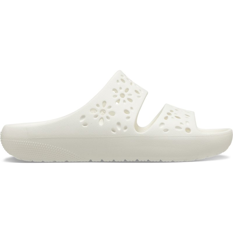 Pantoletten Crocs Classic Floral Cutout Sandal 210966 Weiß