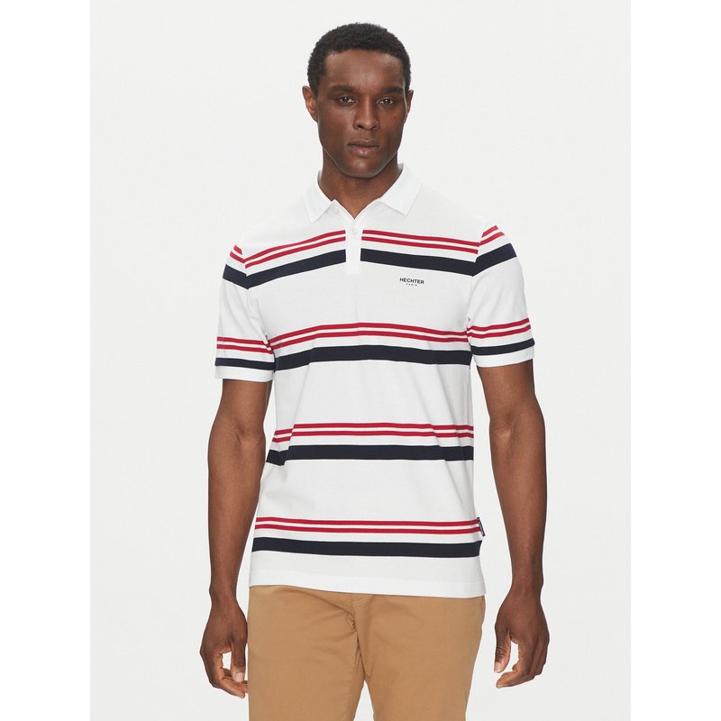 Hechter Paris Poloshirt 74016 151928 Weiß Regular Fit