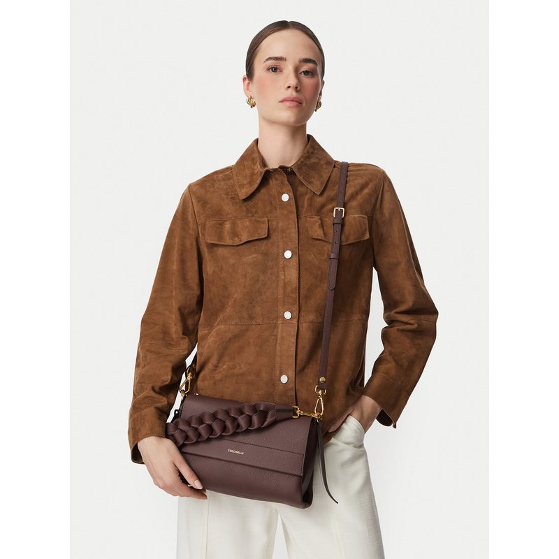 Handtasche Coccinelle M50 Boheme Grana Double E1 M50 12 01 01 Dunkelrot