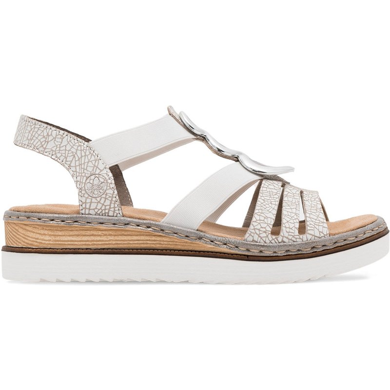 Sandalen Rieker 679L4-80 Weiß