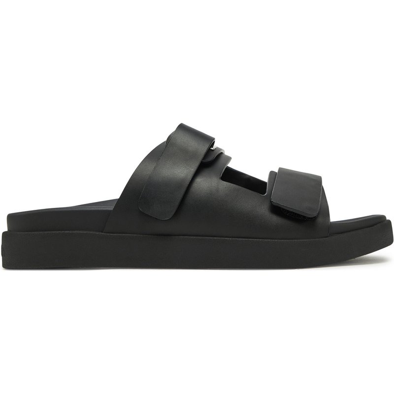 Pantoletten Calvin Klein Flat Adj Slide Eyelet HW0HW02489 Schwarz