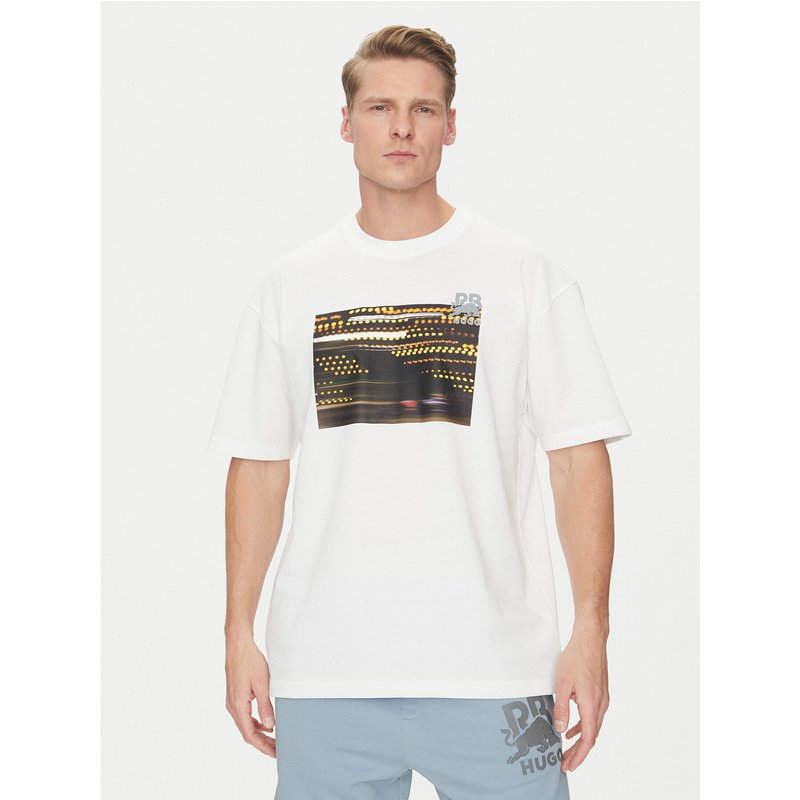 HUGO T-Shirt Daveley_RB 50545125 Weiß Regular Fit