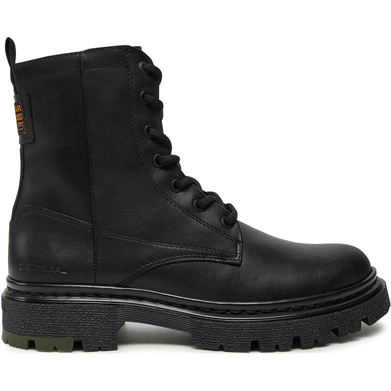 Schnürstiefeletten G-Star Raw Kafey Biker High W D26643 Schwarz