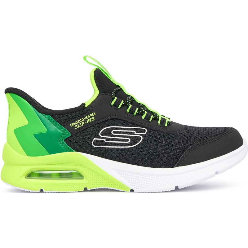 Sneakers Skechers MICROSPEC MAX - BRISK-STRIPE 403890L/BKLM Schwarz